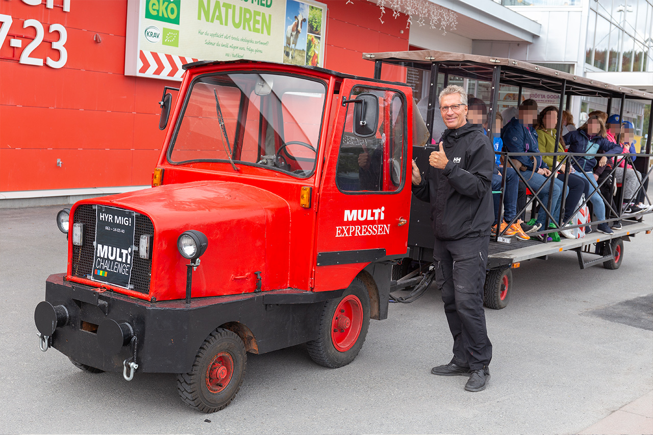 En åktur med Multi Expressen är en uppskattad upplevelse